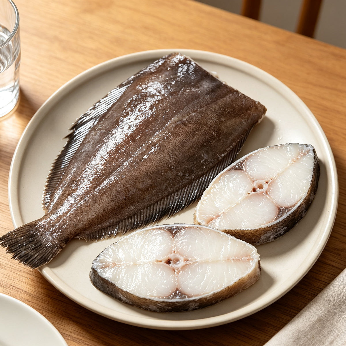 Fresh Skin-On Halibut Fillets - view 2