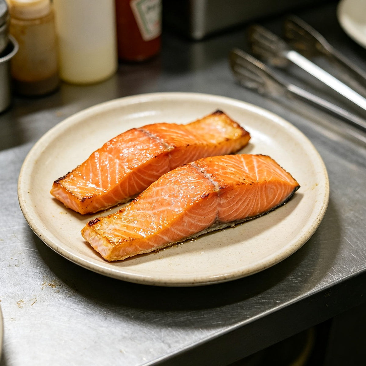 Seared Skin-On Salmon Fillets - view 1